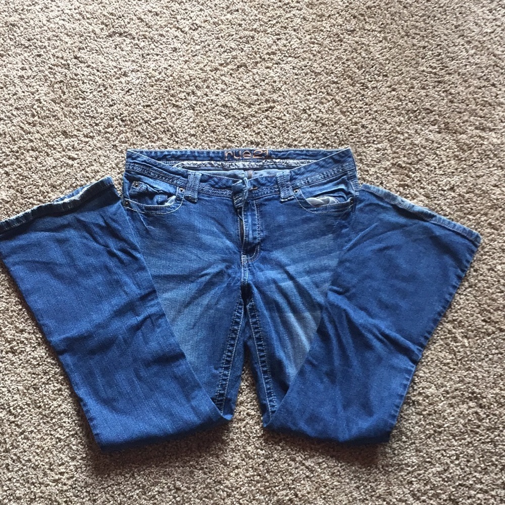Rue 21 denim short mid-rise boot cute jeans - Picture 1 of 9